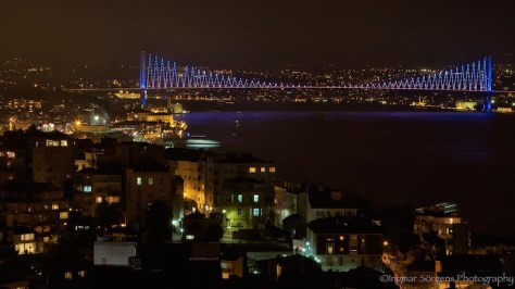 Bosphorus Bridge at night