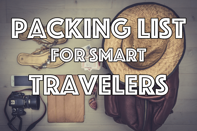 traveler packing list