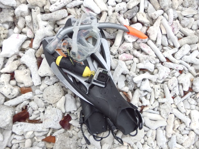 Bonaire snorkelling gear gopro