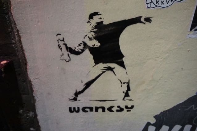 street art in london banksy wanksy