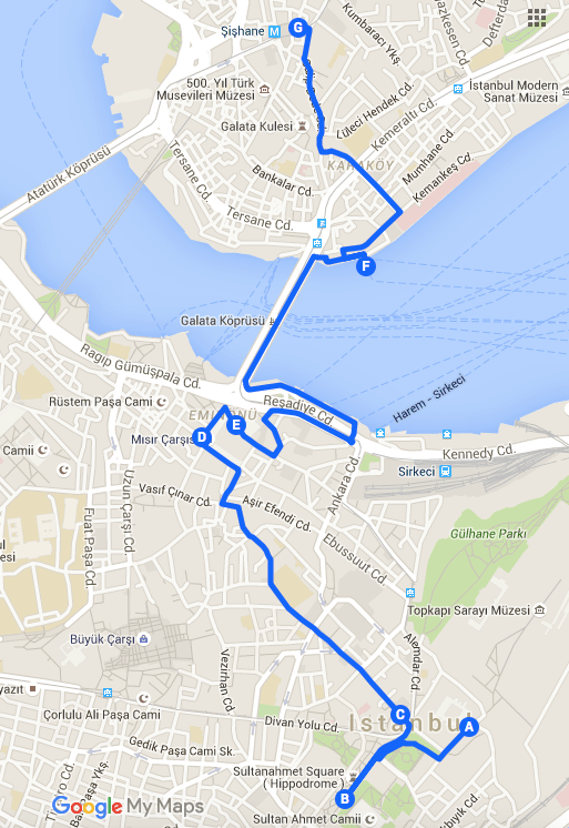 Things to do in Istanbul Walking tour from Sultanahmet to Tunel Beyoglu