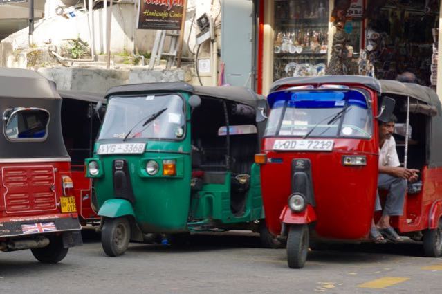 tuk tuk auto rickshaw in sri lanka
