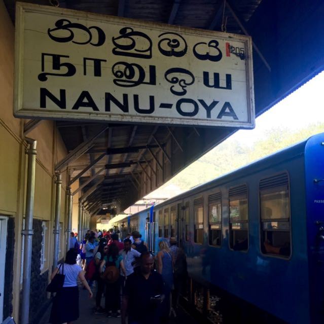 train ride in sri lanka nanu oya train station to go to nuwara eliya
