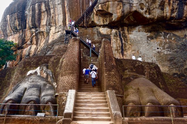 Visit Sigirya Rock in Sri Lanka - The Lion Paws - The Lion Gate