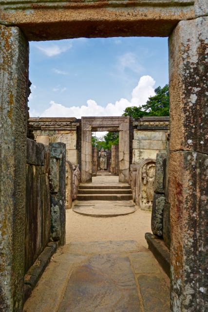 Visiting ancient city Pollonaruwa Sri Lanka - Sacred Quadrangle Hatadage