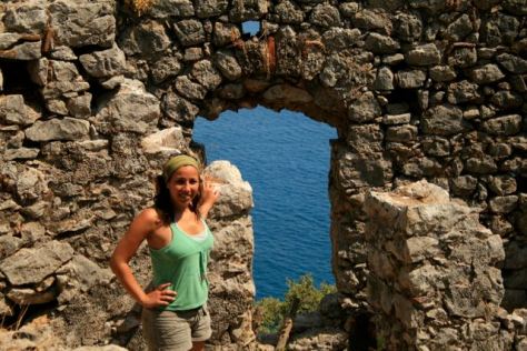 Summer vacation in Olympos - The Ruins of the Lycian City - Mediterranean Sea - Antalya - Turkey