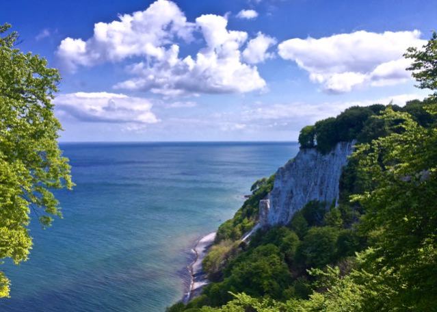 Things to do in Rügen Island in Baltic Sea in North East Germany - White Chalk Cliffs in Königsstuhl King's Chair
