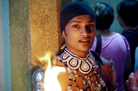 2 days in Kandy Central Province of Sri Lanka - A fire dancer from the Traditional Fire and Show