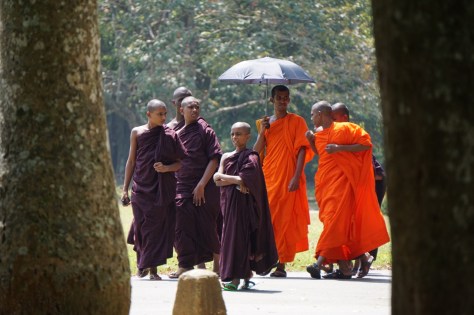 2 days in Kandy Central Province of Sri Lanka - Buddhist Students in Royal Botanical Garden
