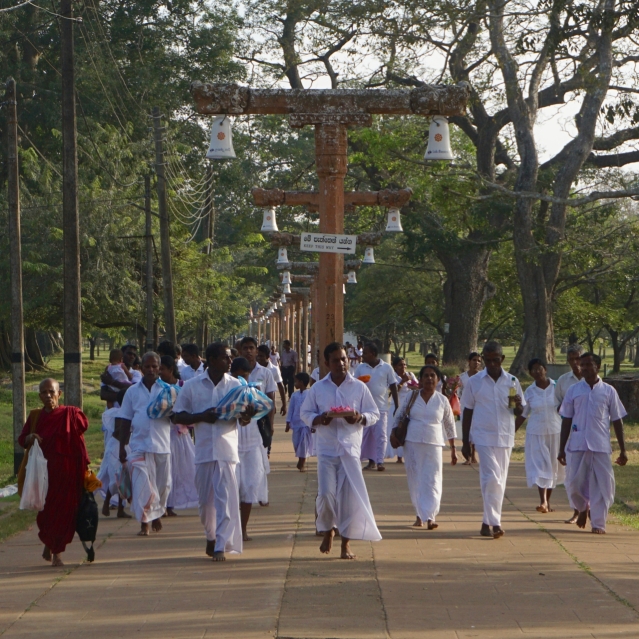 Visiting Ancient City of Anuradhapura in Sri Lanka - Ruwanweliseya Buddhist Ceremonie