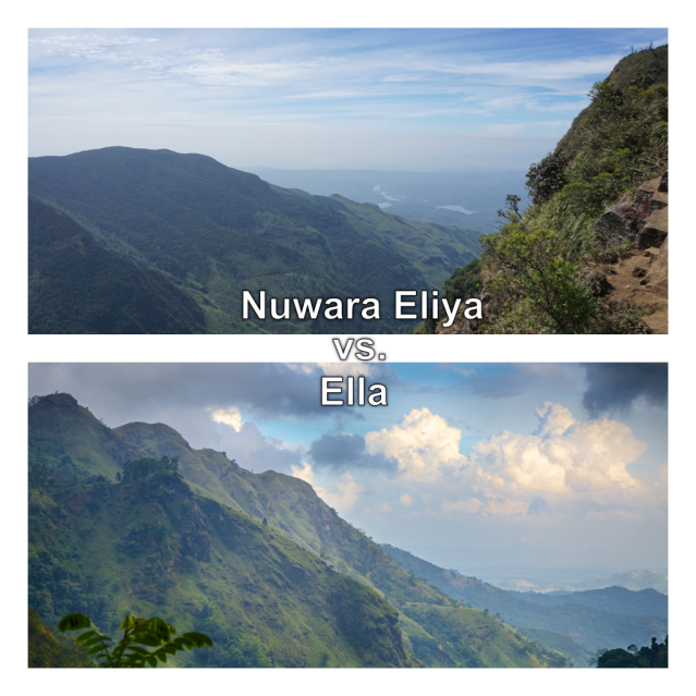 Nuwara Eliya vs. Ella - Where to go in Hill Country in Sri Lanka for hiking